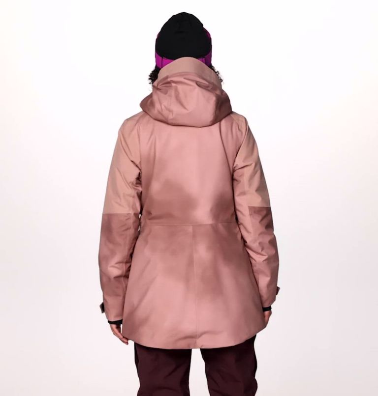 Women's Powder Maven Parka, Color: Smoky Quartz, Smoky Quartz Print