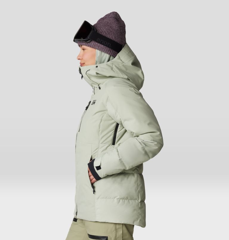 Women's Powder Maven Down Jacket, Color: White Sage, image 3