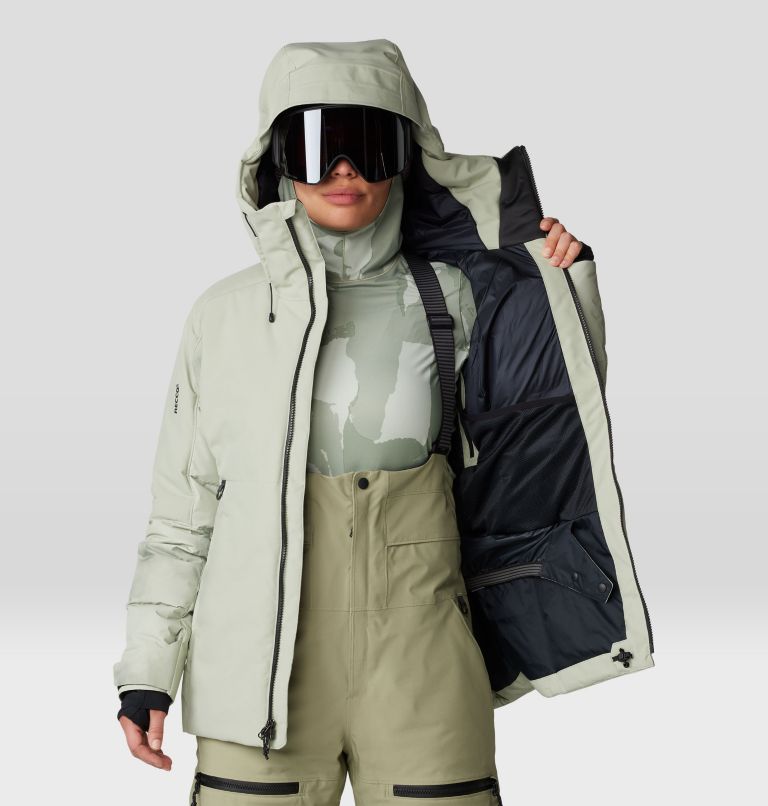 Women's Powder Maven Down Jacket, Color: White Sage, image 10