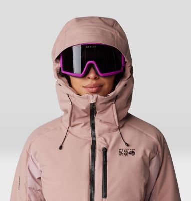 Women's Powder Maven Down Jacket, Color: Smoky Quartz, image 12