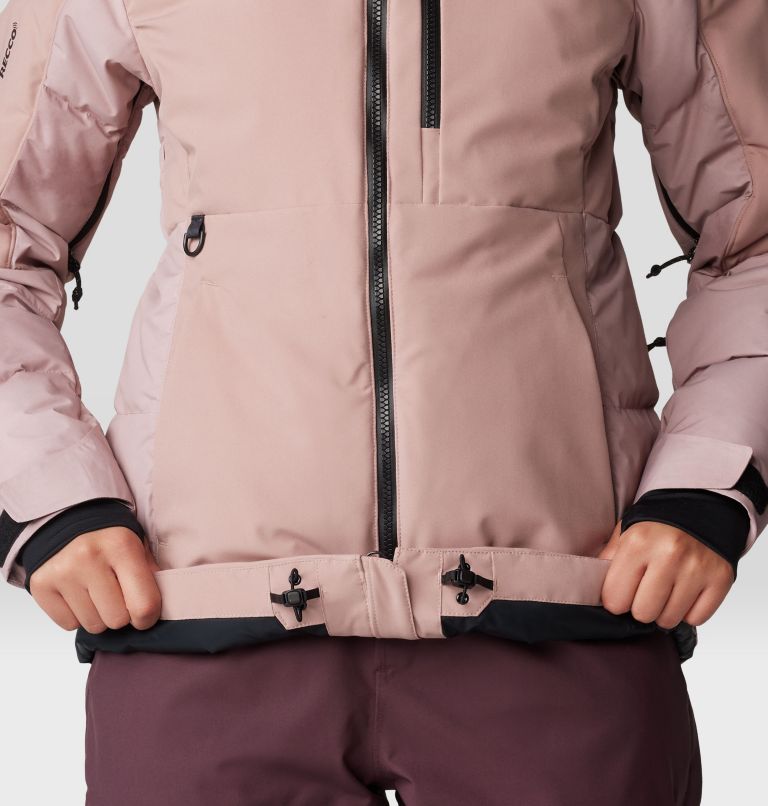 Women's Powder Maven Down Jacket, Color: Smoky Quartz, image 9
