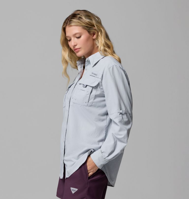 Women's PFG Bahama II Long Sleeve Shirt, Color: Cirrus Grey, image 4