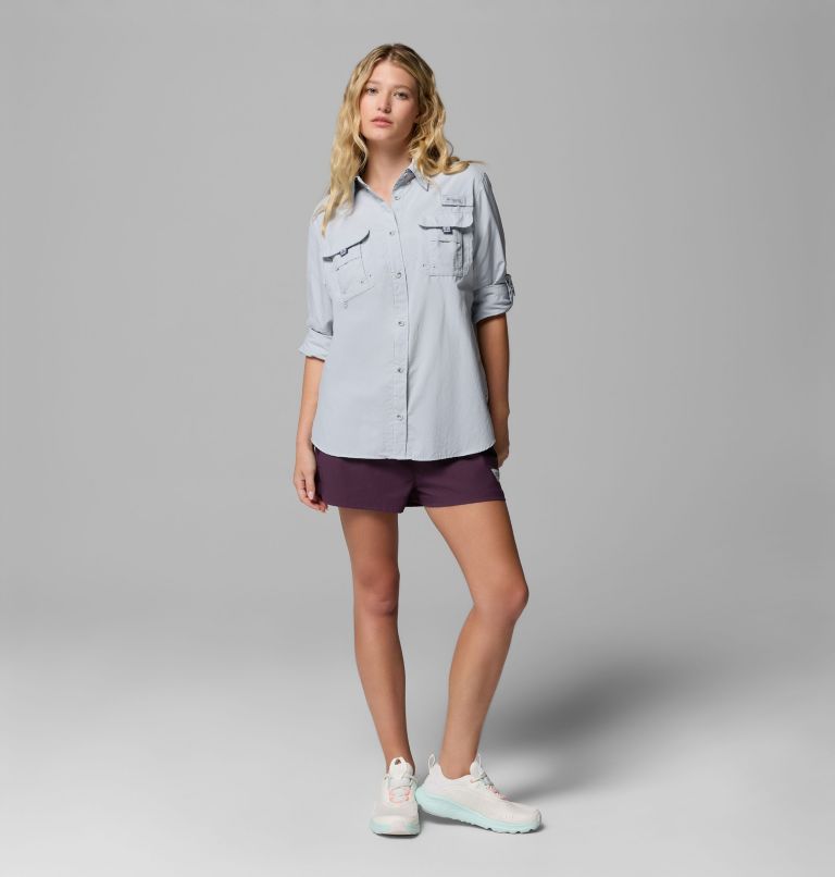 Women's PFG Bahama II Long Sleeve Shirt, Color: Cirrus Grey, image 2