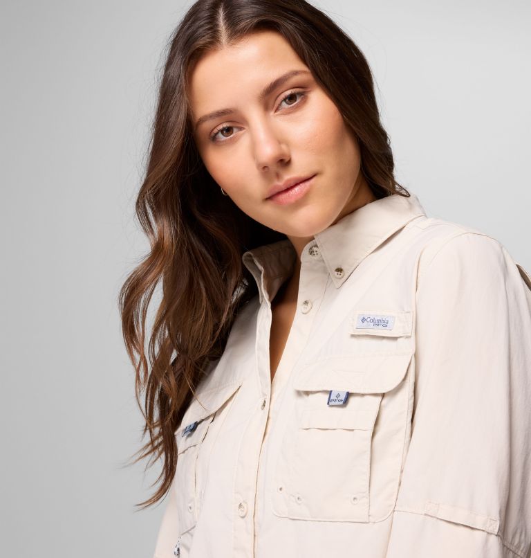 Women's PFG Bahama II Long Sleeve Shirt, Color: Dark Stone, image 5