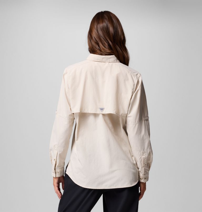 Women's PFG Bahama II Long Sleeve Shirt, Color: Dark Stone, image 3