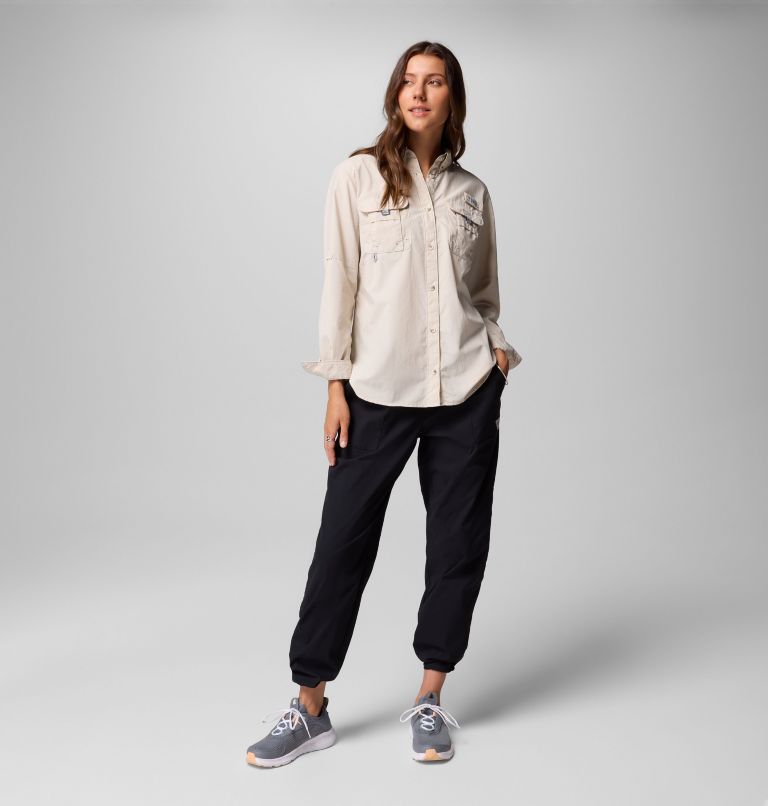 Women's PFG Bahama II Long Sleeve Shirt, Color: Dark Stone, image 11