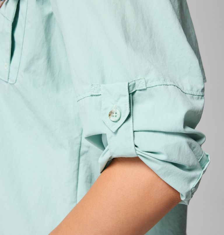 Women's PFG Bahama II Long Sleeve Shirt, Color: Misty Jade, image 6