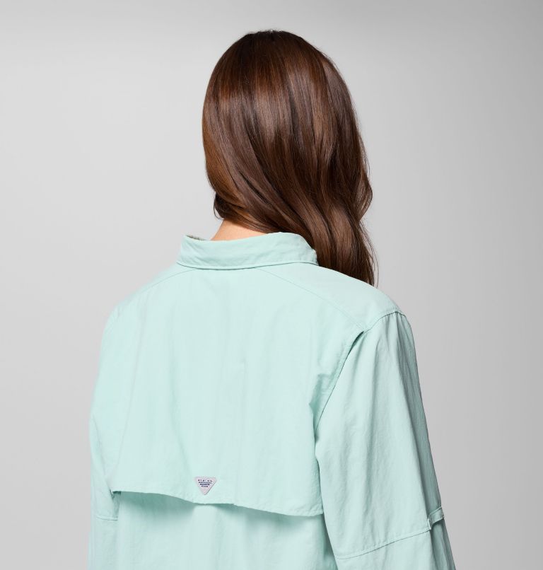 Women's PFG Bahama II Long Sleeve Shirt, Color: Misty Jade, image 8