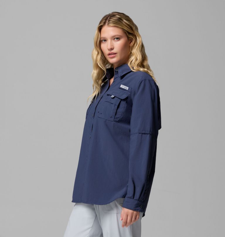 Women's PFG Bahama II Long Sleeve Shirt, Color: Nocturnal, image 4
