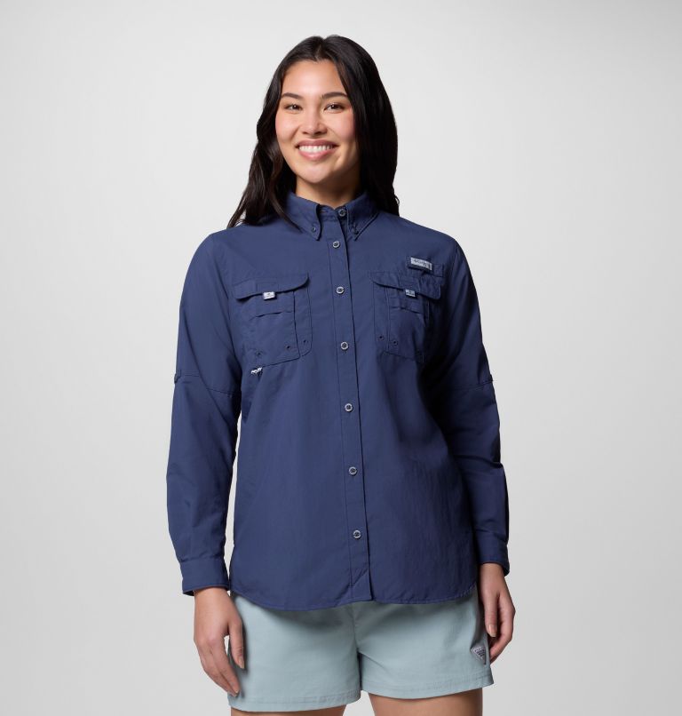 Women's PFG Bahama II Long Sleeve Shirt, Color: Nocturnal, image 1