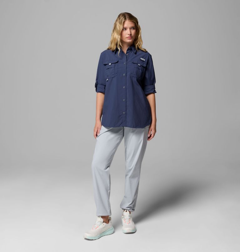 Women's PFG Bahama II Long Sleeve Shirt, Color: Nocturnal, image 2