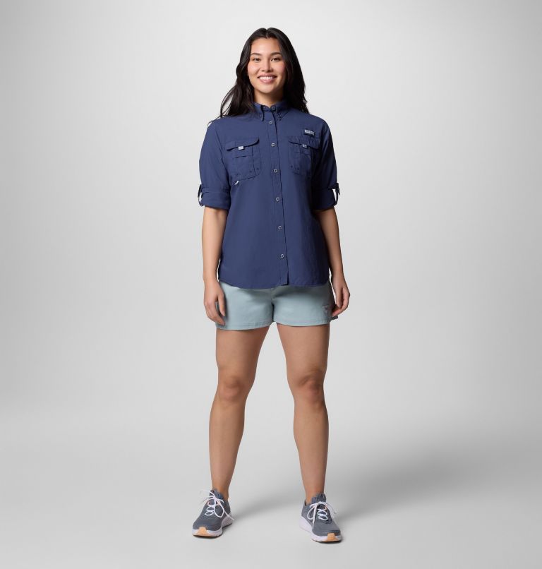 Women's PFG Bahama II Long Sleeve Shirt, Color: Nocturnal, image 7