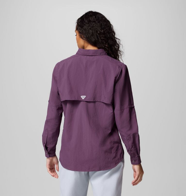 Women's PFG Bahama II Long Sleeve Shirt, Color: Dusty Purple, image 3