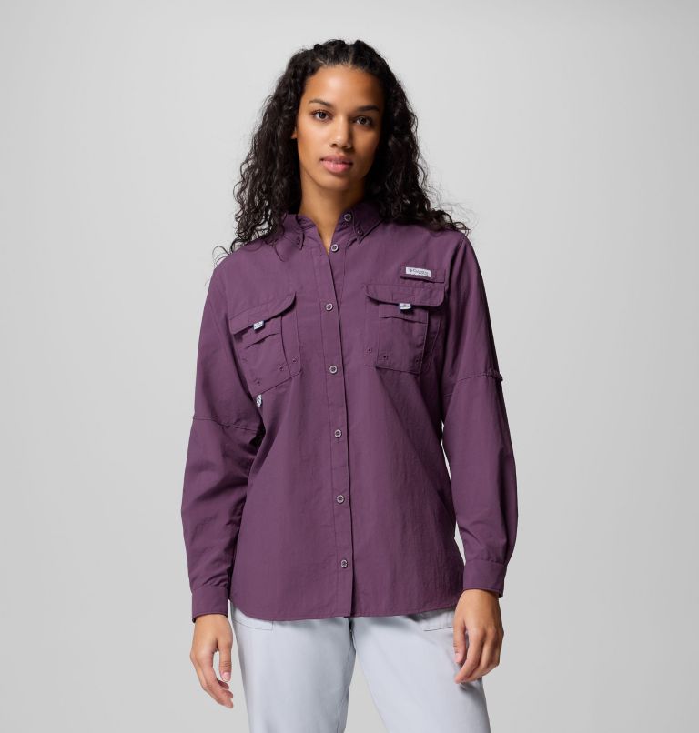Women's PFG Bahama II Long Sleeve Shirt, Color: Dusty Purple, image 1