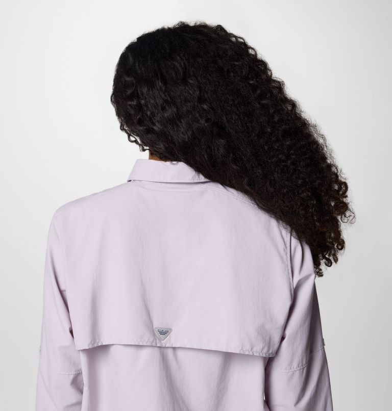 Women's PFG Bahama II Long Sleeve Shirt, Color: Lavender Pearl, image 5