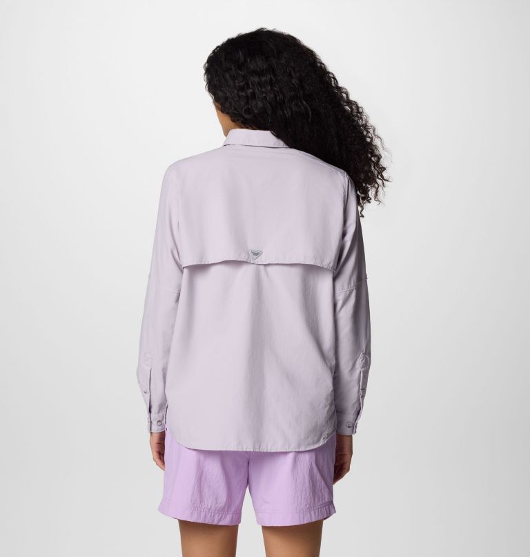 Women's PFG Bahama II Long Sleeve Shirt, Color: Lavender Pearl, image 2