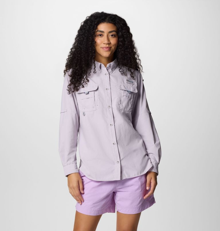 Women's PFG Bahama II Long Sleeve Shirt, Color: Lavender Pearl, image 1