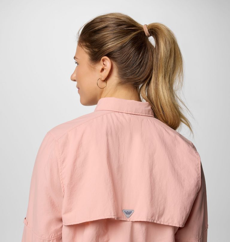 Women's PFG Bahama II Long Sleeve Shirt, Color: Faux Pink, image 5