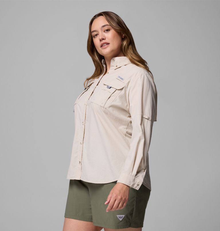 Women's PFG Bahama II Long Sleeve Shirt, Color: Dark Stone, image 4