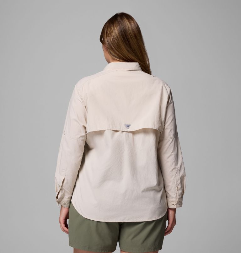 Women's PFG Bahama II Long Sleeve Shirt, Color: Dark Stone, image 3
