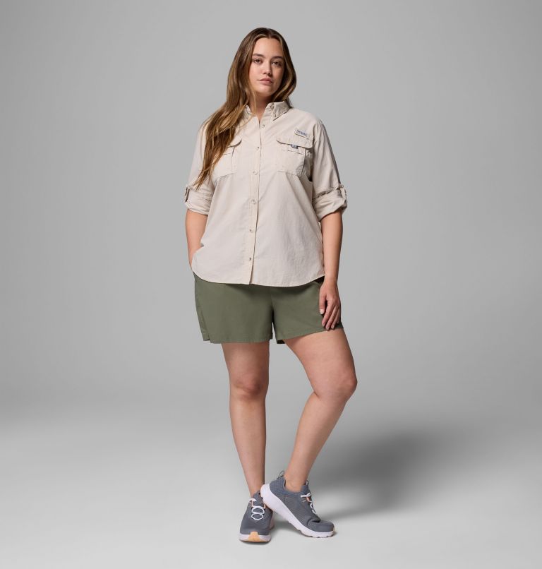 Women's PFG Bahama II Long Sleeve Shirt, Color: Dark Stone, image 2