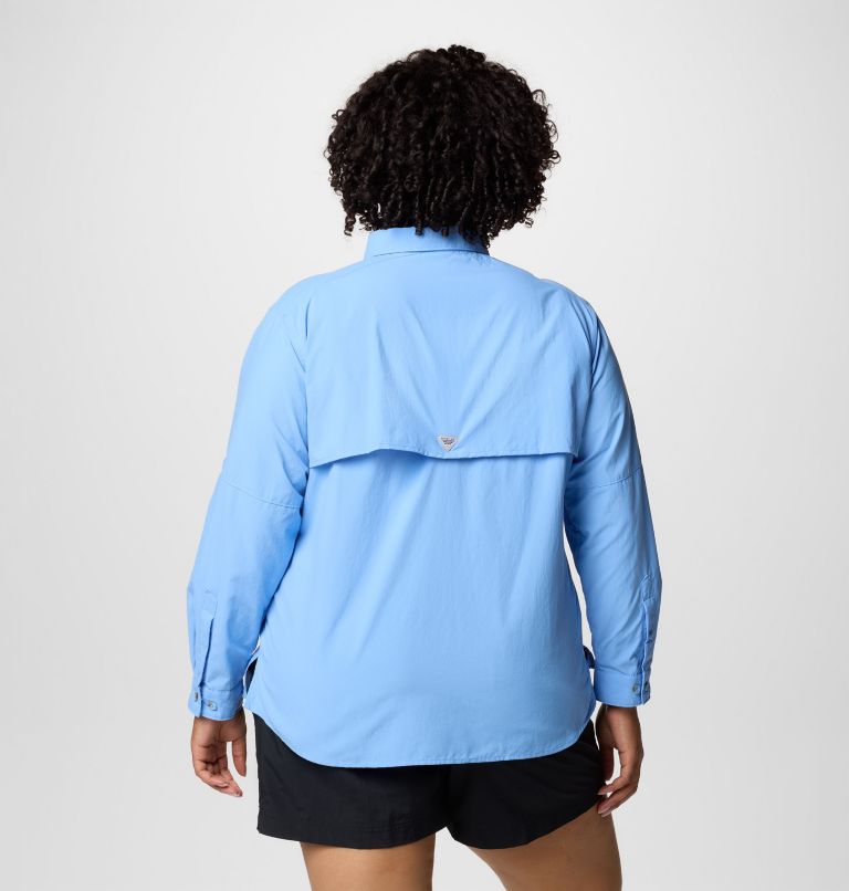 Women's PFG Bahama II Long Sleeve Shirt, Color: White Cap, image 2
