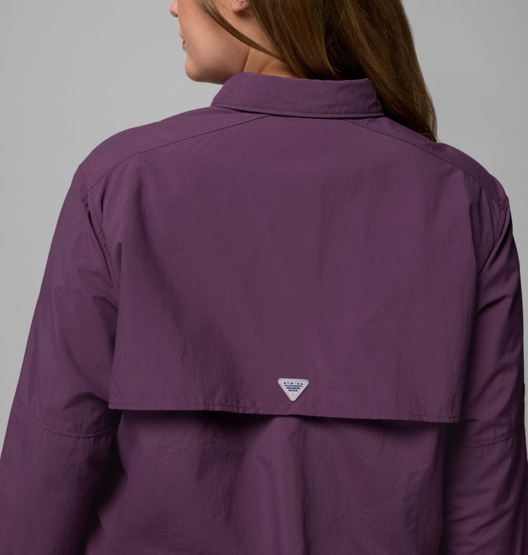 Women's PFG Bahama II Long Sleeve Shirt, Color: Dusty Purple, image 8
