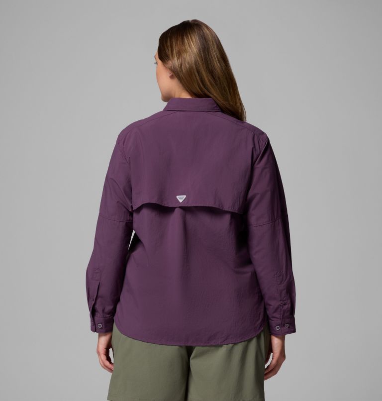 Women's PFG Bahama II Long Sleeve Shirt, Color: Dusty Purple, image 3