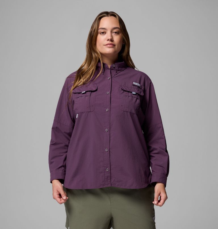 Women's PFG Bahama II Long Sleeve Shirt, Color: Dusty Purple, image 1