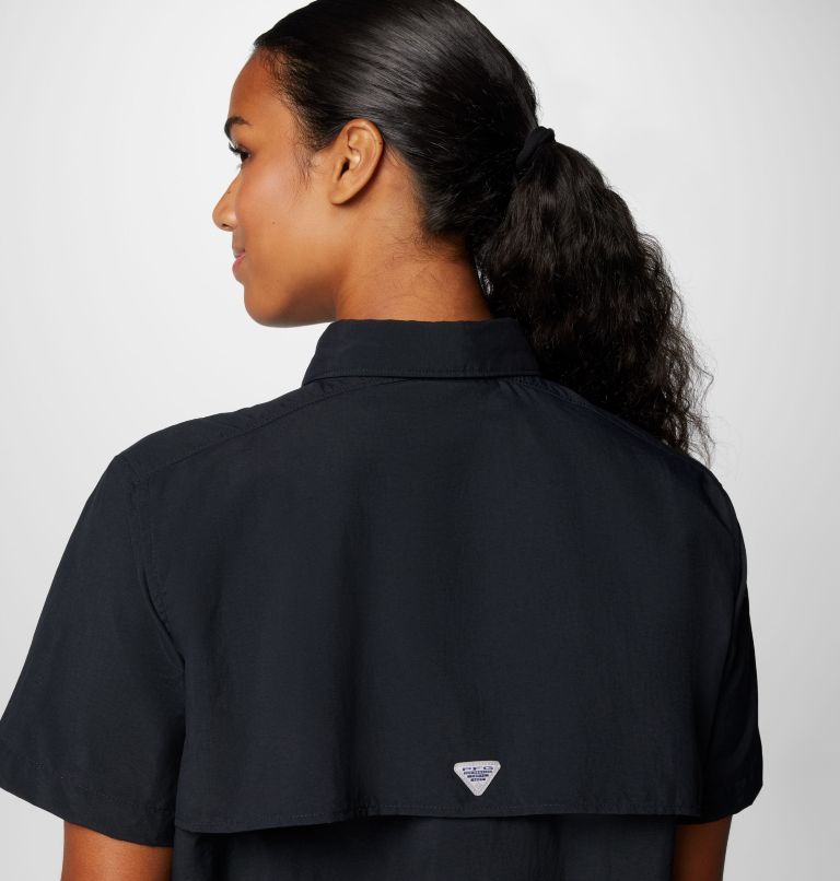 Women's PFG Bahama II Short Sleeve Shirt, Color: Black, image 6