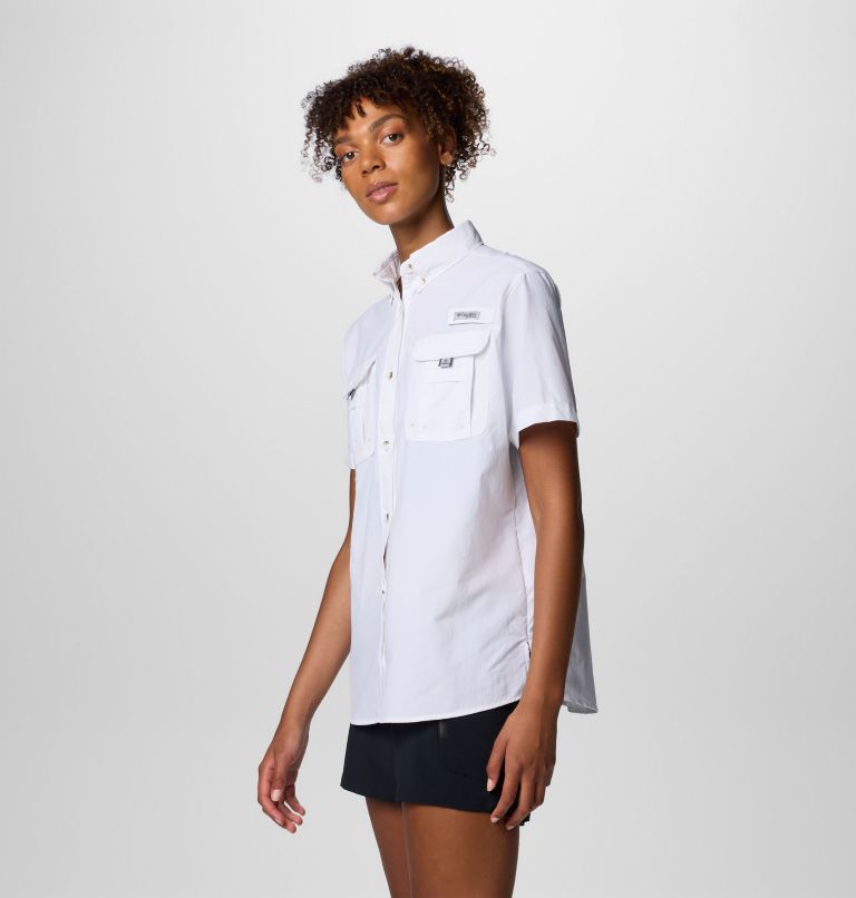 Women's PFG Bahama II Short Sleeve Shirt, Color: White, image 4