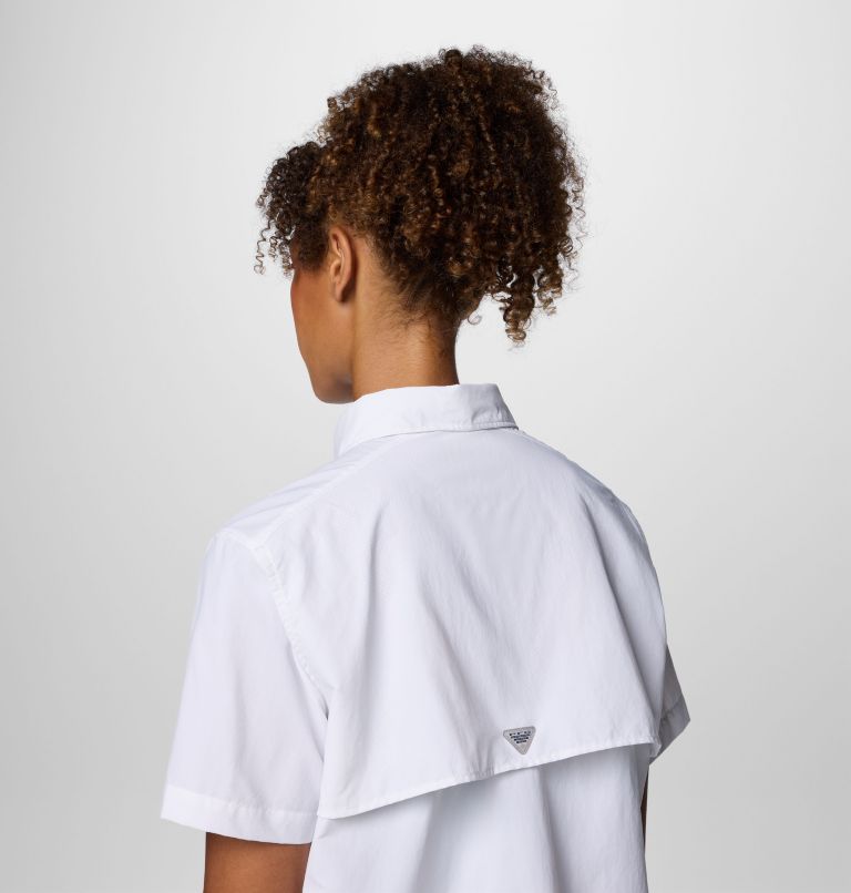Women's PFG Bahama II Short Sleeve Shirt, Color: White, image 6