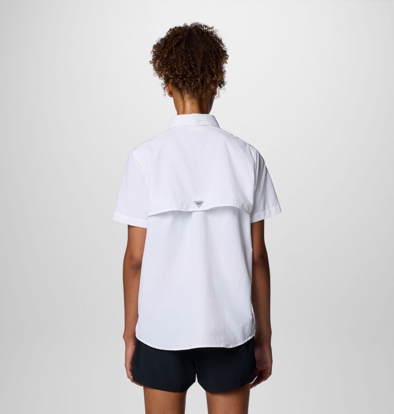 Women's PFG Bahama II Short Sleeve Shirt, Color: White, image 2