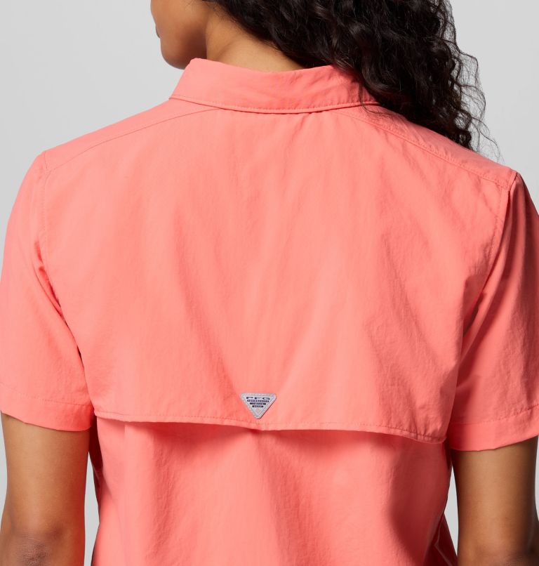 Women's PFG Bahama II Short Sleeve Shirt, Color: Melonade, image 6