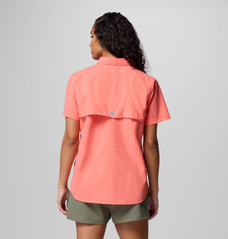 Women's PFG Bahama II Short Sleeve Shirt, Color: Melonade, image 3
