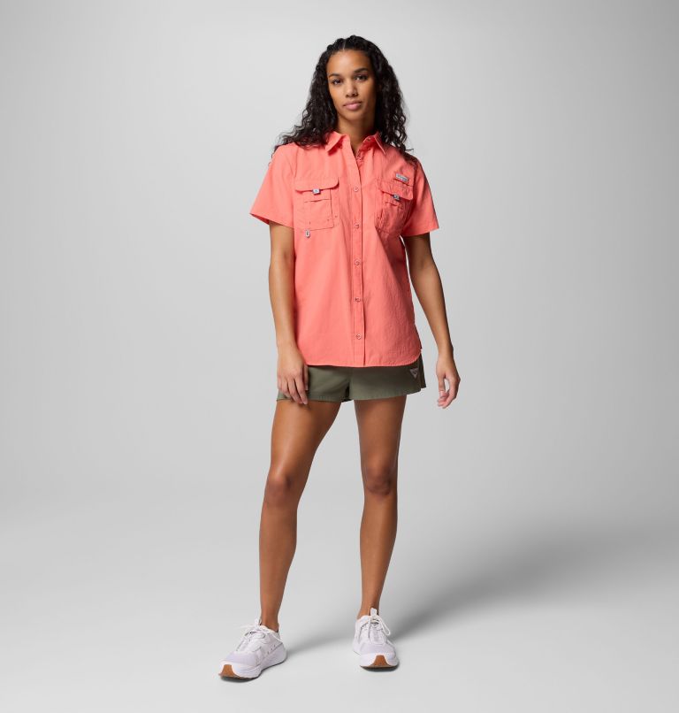 Women's PFG Bahama II Short Sleeve Shirt, Color: Melonade, image 2
