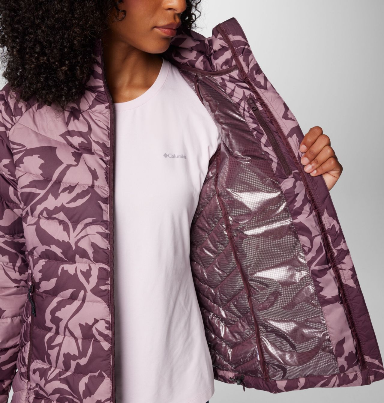 Women's Powder Lite™ II Printed Full Zip Jacket | 607 | XS 6