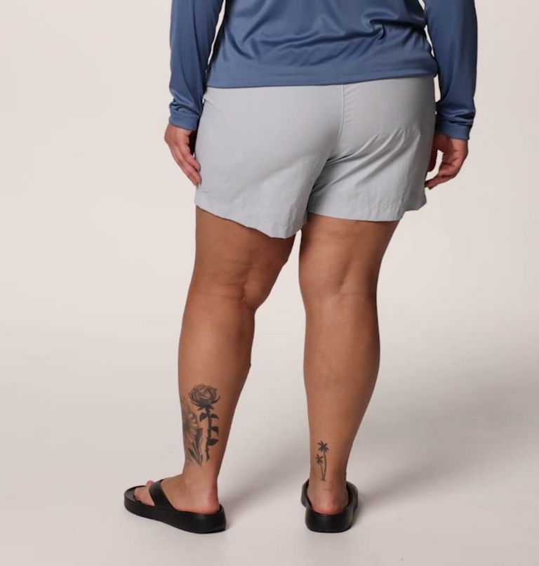 Women's Backcast II Water Shorts - Plus Size, Color: Cirrus Grey