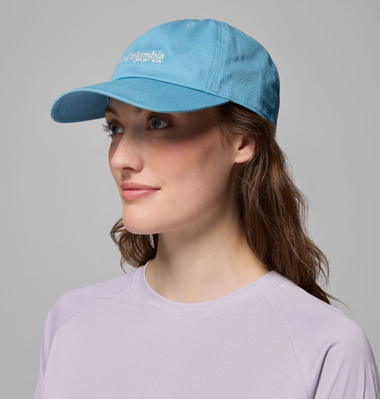 PFG Bonehead Ball Cap, Color: Vintage Blue, Stacked Embroidery, image 5
