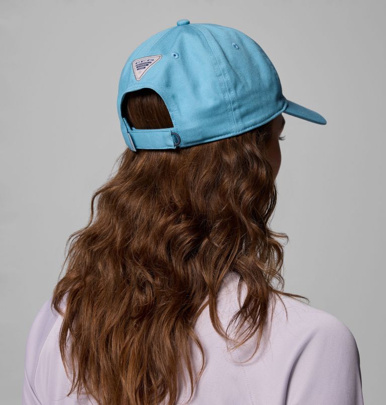 PFG Bonehead Ball Cap, Color: Vintage Blue, Stacked Embroidery, image 6