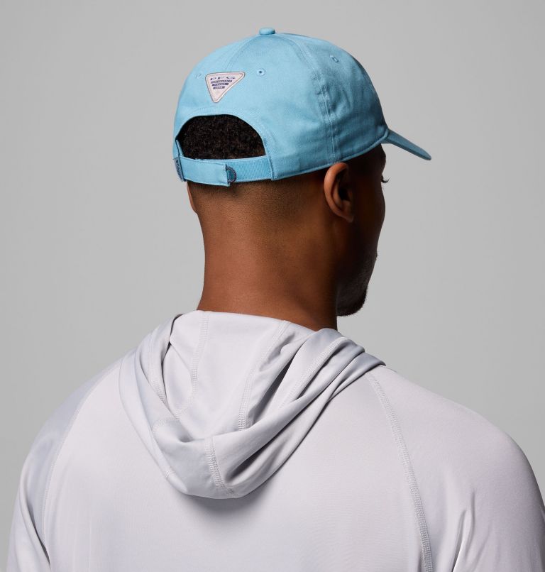PFG Bonehead Ball Cap, Color: Vintage Blue, Stacked Embroidery, image 4