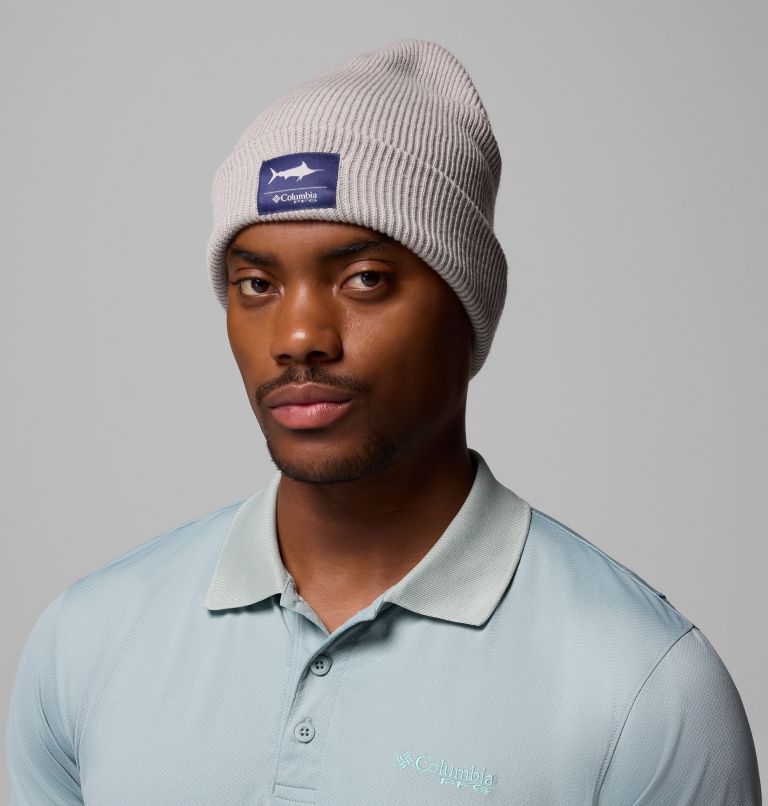 PFG Cuffed Beanie, Color: Cool Grey, Marlin, image 2