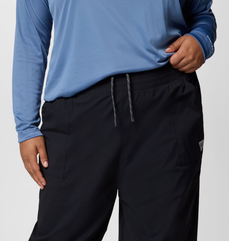 Women's PFG Tidal Roamer II Stretch Pants - Plus Size, Color: Black, image 4