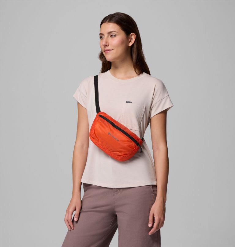 Lightweight Packable Hip Pack, Color: Zing, Black, image 5