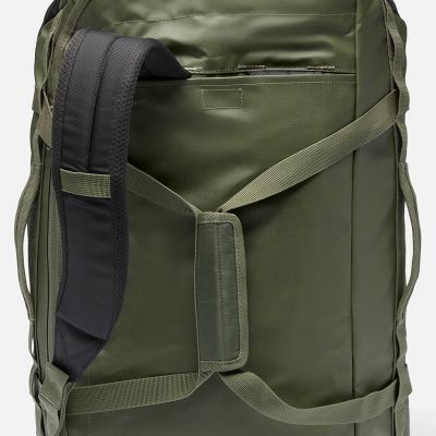 Close up of adjustable, stowable straps.
