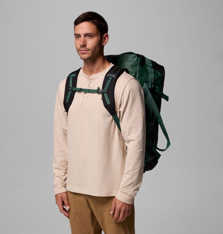 Unisex Landroamer 60L Duffel Bag, Color: Rain Forest, Black, image 3