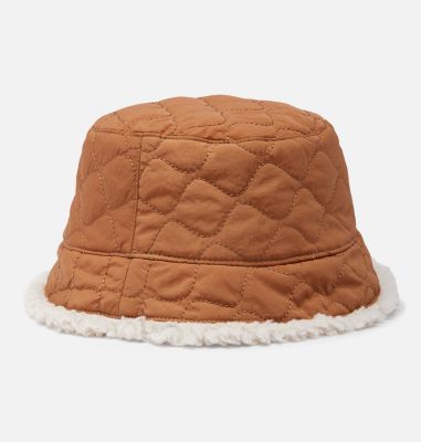 Winter Pass II wendbarer gesteppter Sherpa Bucket Hat für Unisex, Color: Camel Brown, Chalk, image 8