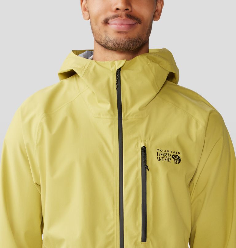 Thumbnail: Men's Stretch Ozonic Jacket, Color: Bright Olive, image 4