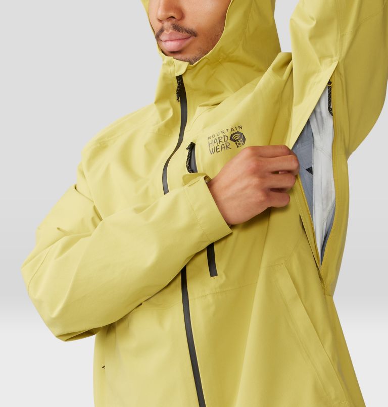 Men's Stretch Ozonic Jacket, Color: Bright Olive, image 8