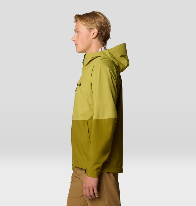 Men's Stretch Ozonic Jacket, Color: Vetiver, Moon Moss, image 3